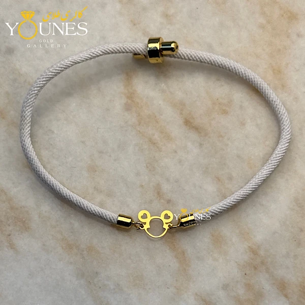 دستبند میکی موس طلا لیزری mickey mouse